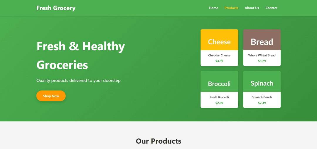 E-commerce web thumnail